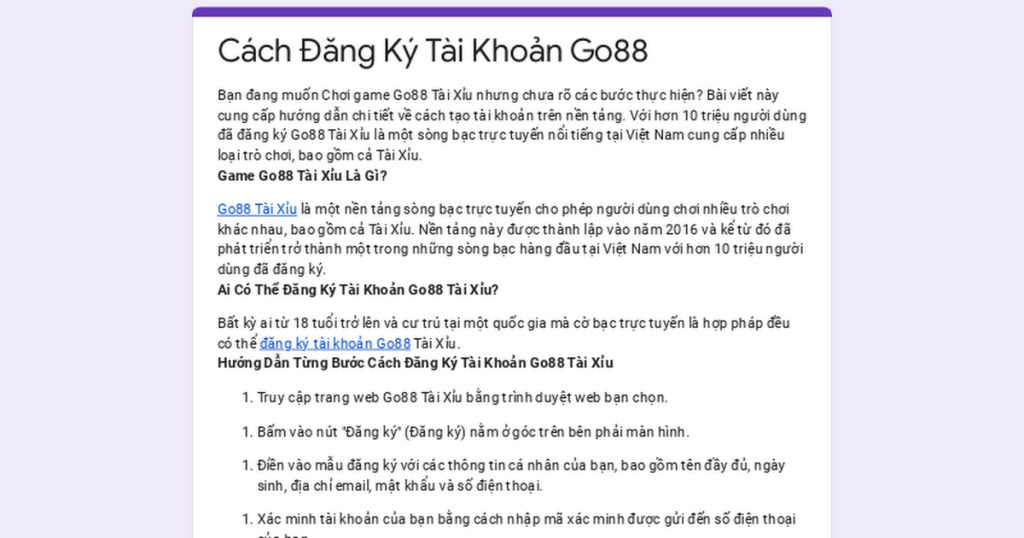 đăng kí tài khoản